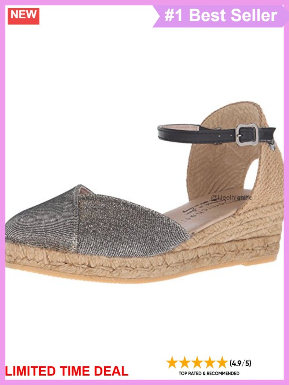 Eric Michael Copa Leather Ankle Strap Jute Wedge Sandals Platform